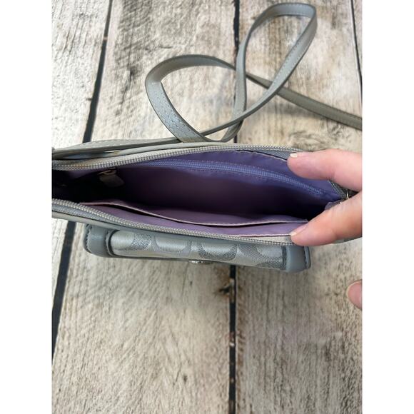 COACH Women’s Penelope Poppy Signature Crossbody Bag - Picture 6 of 10